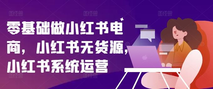 零基础做小红书电商,小红书无货源,小红书系统运营-网创资源站