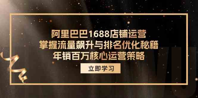 阿里巴巴1688店铺运营，掌握流量飙升与排名优化秘籍 年销百万核心运营策略-网创资源站