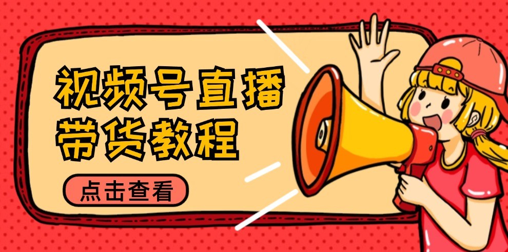 视频号直播带货教程：选品思路与话术拆解/掌握多种带货套路/提升直播效果-网创资源站