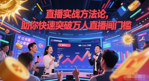 直播实战方法论，助你快速突破万人直播间门槛-网创资源站