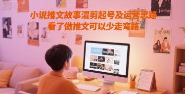 小说推文故事混剪起号及运营思路，看了做推文可以少走弯路-网创资源站