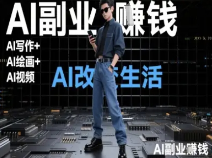 AI改变生活(Ai写作+AI绘画+Ai视频)，AI副业挣钱-网创资源站