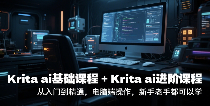 krita ai基础课程+Krita ai进阶课程，从入门到精通，电脑端操作，新手老手都可以学-网创资源站