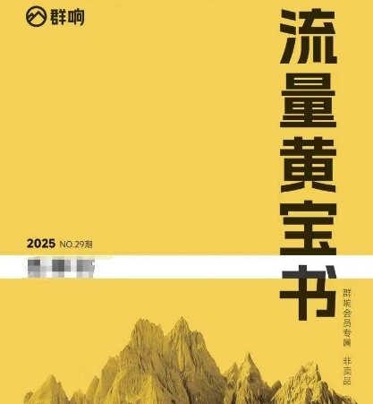 群响流量黄宝书25-29期，群响内部私享资料非卖品-网创资源站