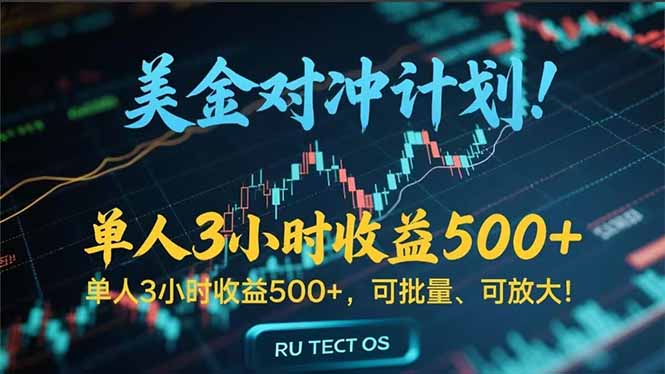 长久稳定的撸美金项目，平均3小时收入 500+，可公司实地考察实地操作！-网创资源站