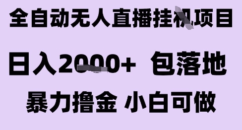 最新全自动抖音无人直播挂G项目，日入2k+ 包落地暴力撸金，小白可做【揭秘】-网创资源站