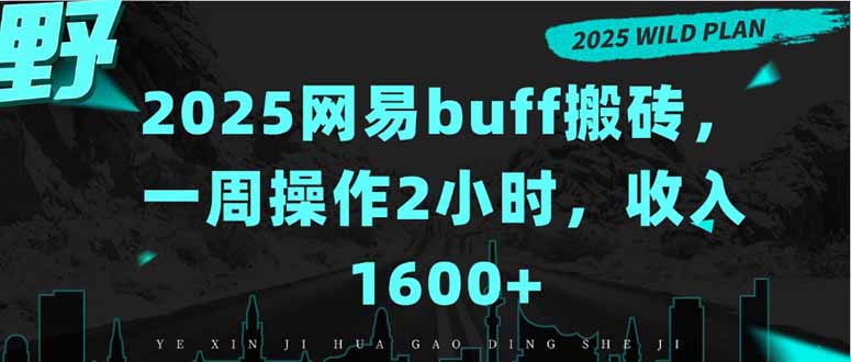 2025网易buff搬砖，一周操作2小时，收入1600+-网创资源站