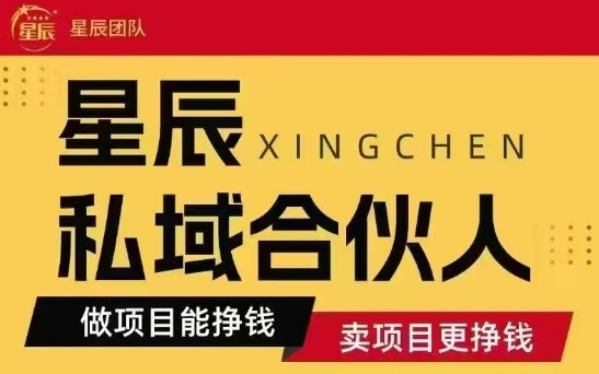 全网首发星辰私域项目合集，最新实操玩法，短期快速实现变现-网创资源站
