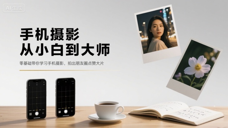 手机摄影从小白到大师，零基础带你学习手机摄影，拍出朋友圈点赞大片-网创资源站