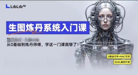 LibLibAI哩布哩布生图炼丹系统入门课，从生图到炼丹，只学这一门就够了-网创资源站