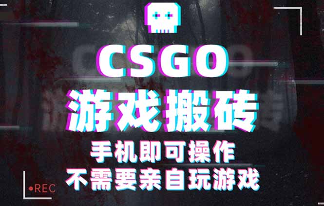 CSGO游戏挂机捡漏，单日扫货500+，年底小高峰上车可吃肉，手机即可操作…-网创资源站