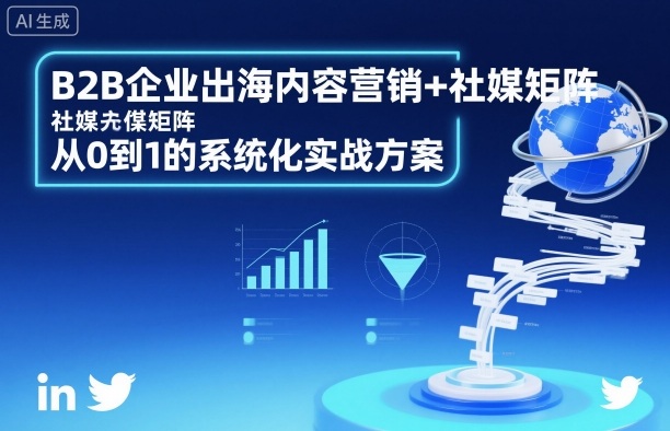 B2B企业出海内容营销+社媒矩阵，从0到1的系统化实战方案-网创资源站