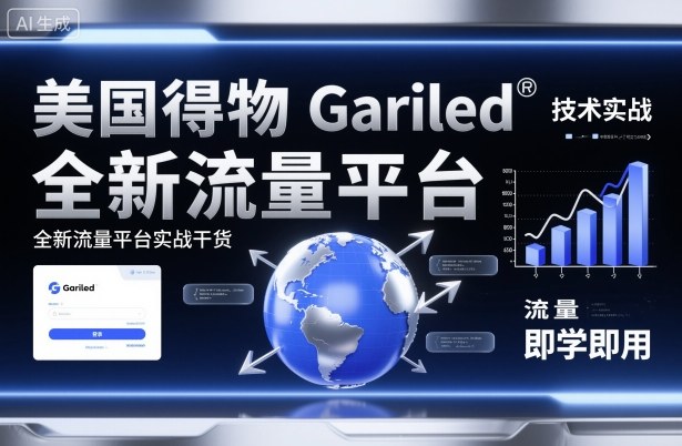 美国得物Gariled技术实战，全新流量平台实战干货，即学即用-网创资源站