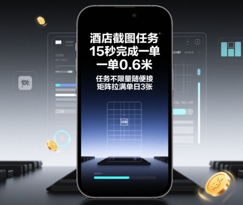 酒店截图任务，15秒完成一单，一单0.6米，任务不限量随便接，矩阵拉满单日3张【揭秘】-网创资源站