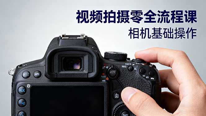 视频拍摄零全流程课：从相机基础操作到电影构图、光影布光、分镜头设计等-网创资源站