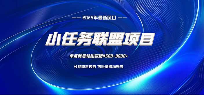 小任务联盟项目：一台电脑每天只需10分钟，轻松简单稳定-网创资源站