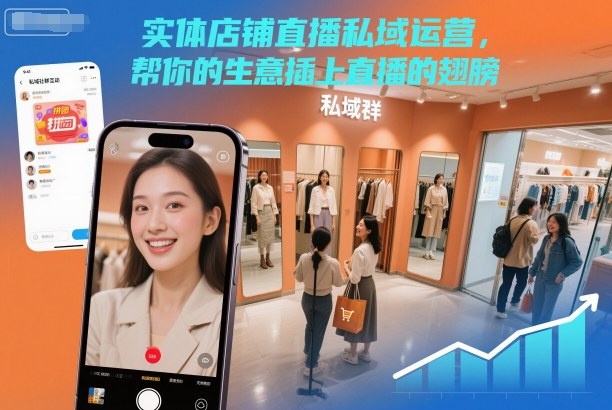 实体店铺直播私域运营，帮你的生意插上直播的翅膀-网创资源站