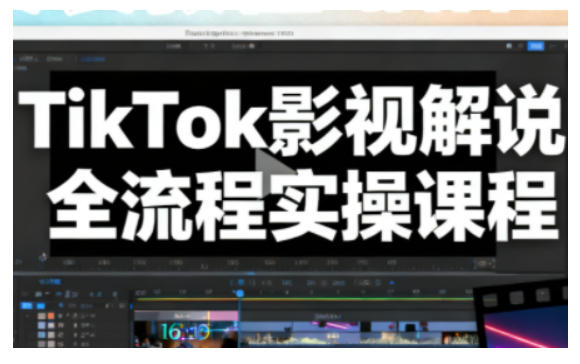 TikTok影视解说全流程实操，手把手教你打造TK爆款解说视频-网创资源站