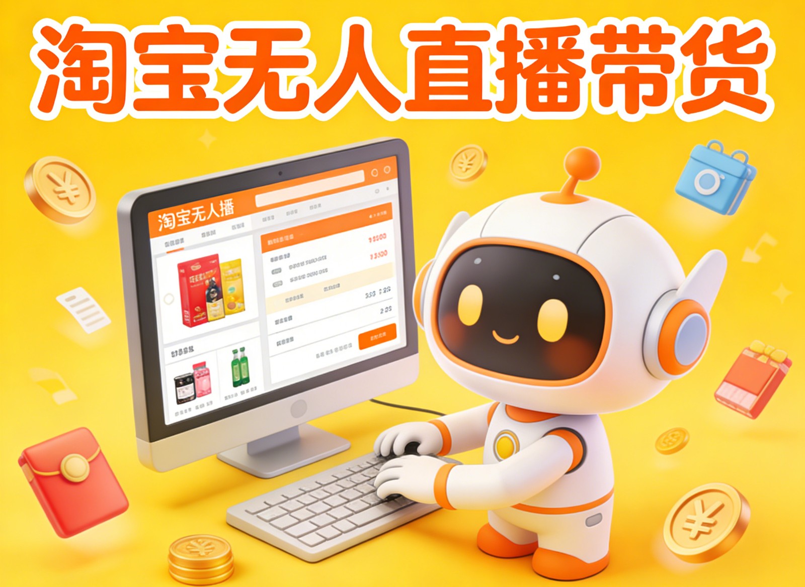 淘宝无人直播带货，24小时自动卖货，月佣金1W+，不违规不封号，不用露脸-网创资源站