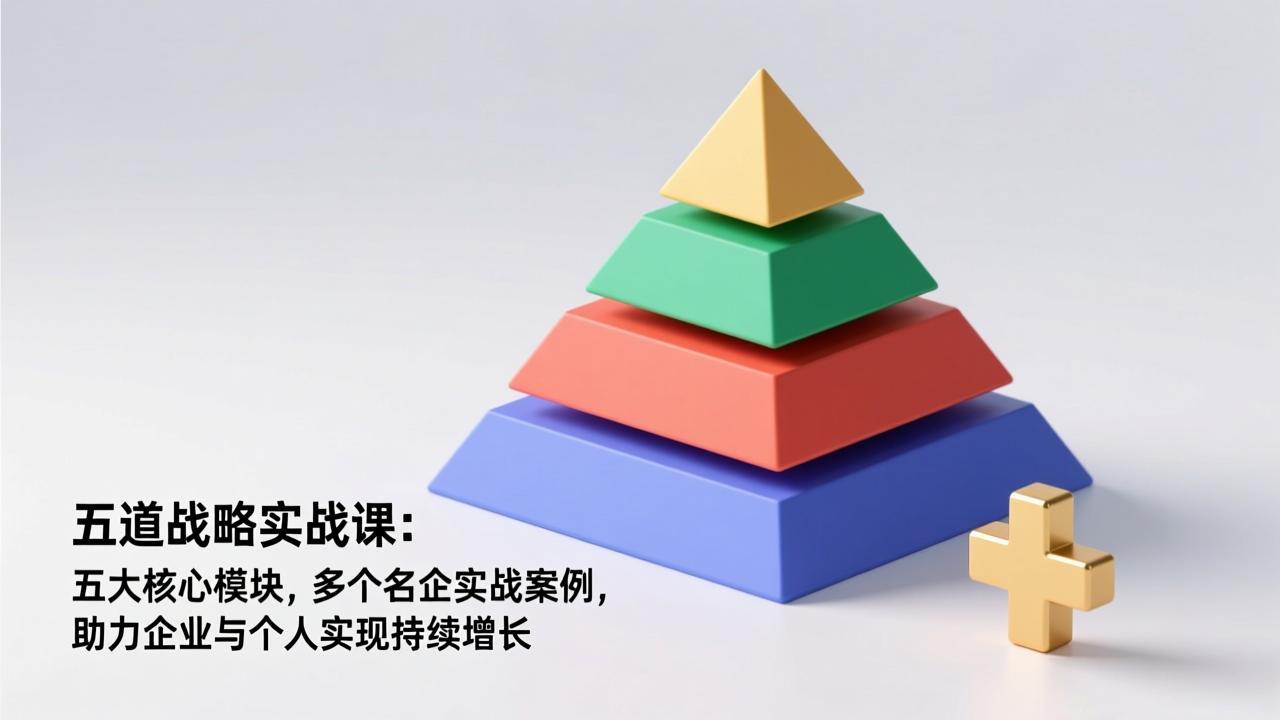 五道战略实战课：五大核心模块，多个名企实战案例，助力企业与个人实现持续增长-网创资源站