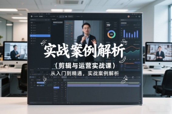 剪辑与运营实战课，从入门到精通，实战案例解析(更新2026)-网创资源站