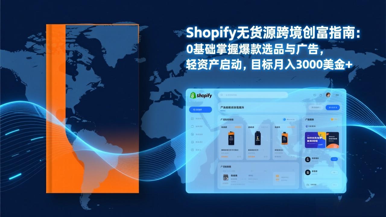 Shopify爆款打法实战：从选品到广告投放，复制爆款模型，驱动独立站月销售额破万刀-网创资源站