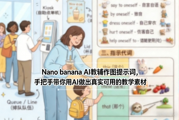 Nano banana AI教辅作图提示词，手把手带你用AI做出真实可用的教学素材-网创资源站