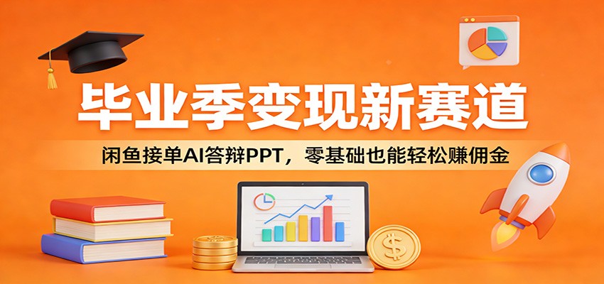 毕业季变现新赛道：闲鱼接单AI答辩PPT，零基础也能轻松赚佣金-网创资源站