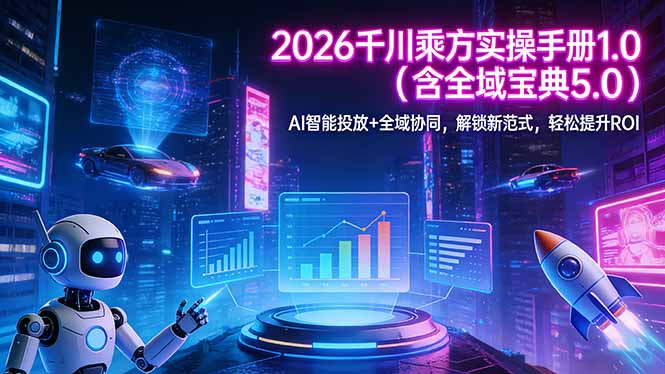 2026 千川乘方实操手册 1.0(含全域宝典 5.0-网创资源站