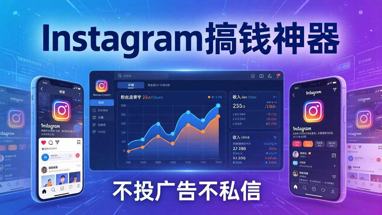 Instagram搞钱神器：月涨6万粉+月入5万刀，不投广告不私信，靠算法+低价产品-网创资源站