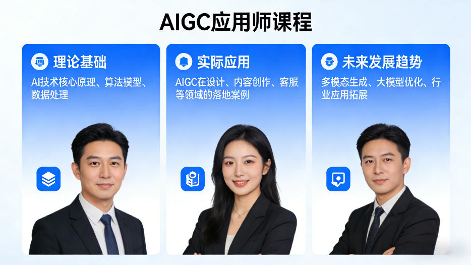 AIGC应用师课程，覆盖了AI技术的理论基础、实际应用、以及未来发展趋势-网创资源站