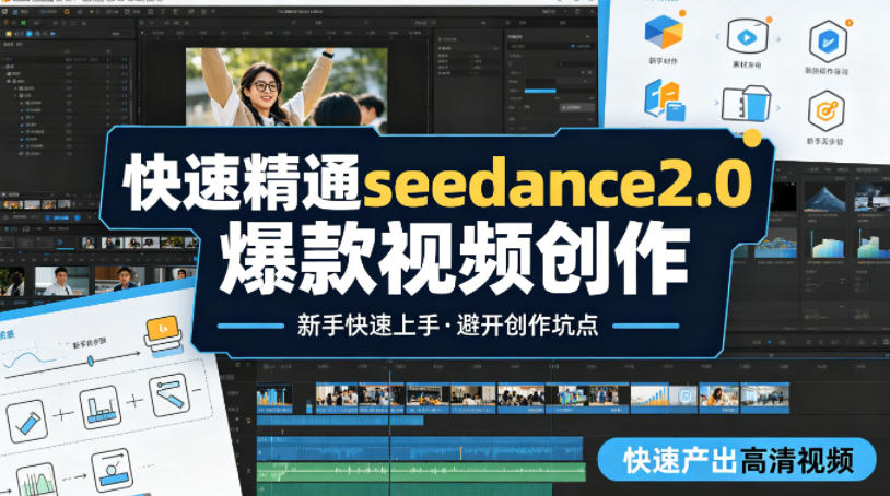 快速精通seedance2.0爆款视频创作，快速产出高清视频，避开大量创作坑点，新手也能快速上手-网创资源站