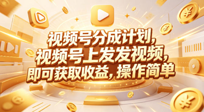 视频号分成计划，599元众筹的Red团队课程，视频号上发发视频，即可获取收益，操作简单-网创资源站