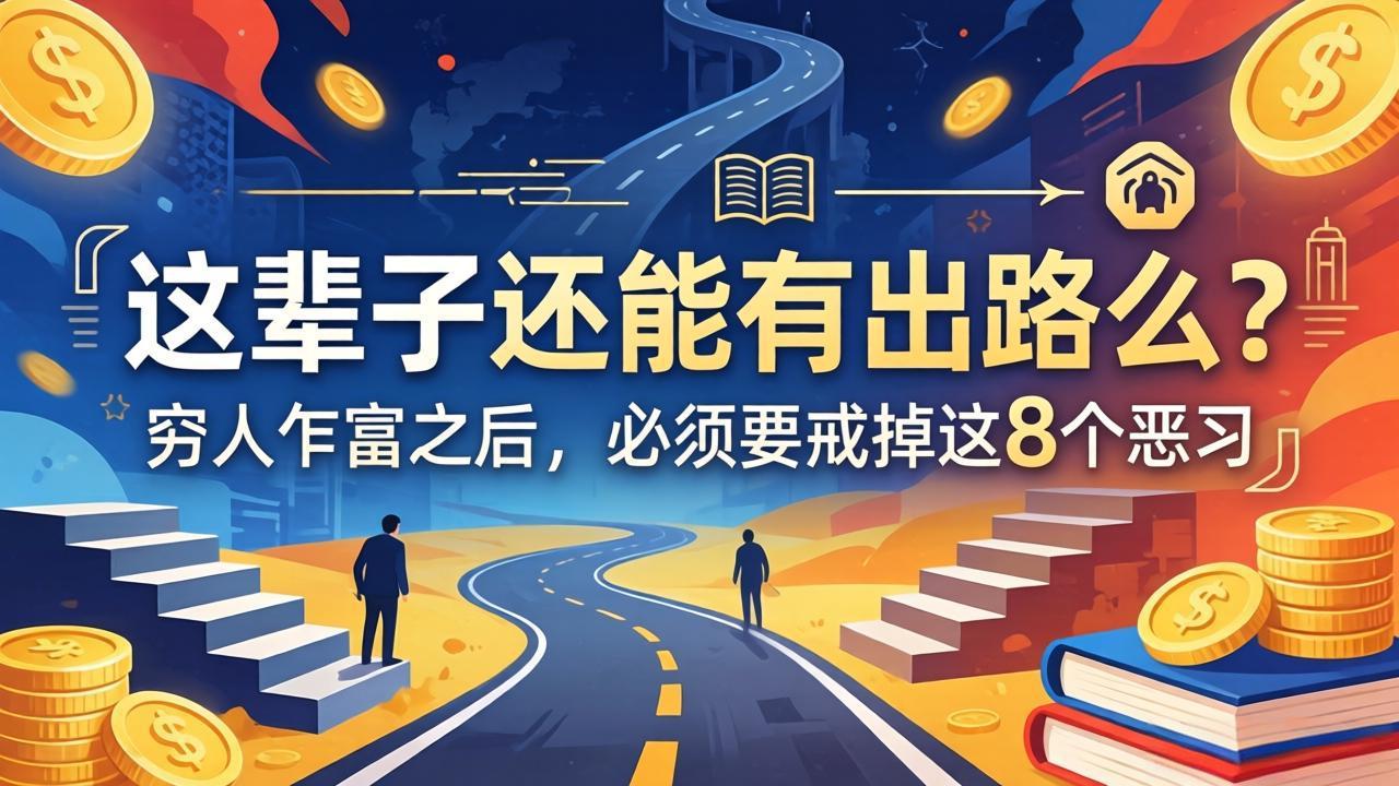 关于人生两篇付费文章【这辈子还能有出路么？】【穷人乍富之后，必须要戒掉这8个恶习】-网创资源站