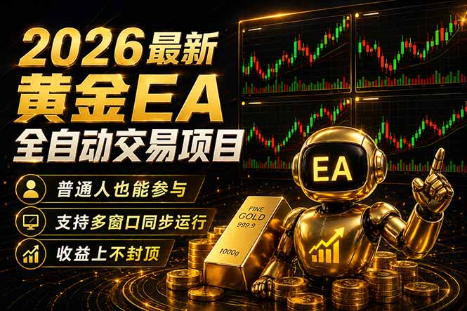 最新黄金EA量化赛道，全程自动执行，多窗口操作直接放大结果-网创资源站