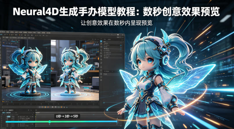 Neural4D生成手办模型教程，让创意效果在数秒内呈现预览-网创资源站