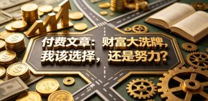 付费文章:财富大洗牌,我该选择,还是努力?-网创资源站