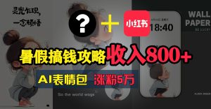 （11540期）暑假搞钱攻略：AI表情包项目，操作简单收益高-网创资源站