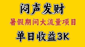 (11558期)闷声发财,假期大流量项目,单日收益3千+ ,拿出执行力,两个月翻身-网创资源站