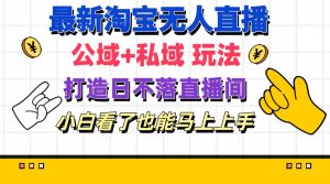 (11586期)最新淘宝无人直播 公域+私域玩法打造真正的日不落直播间 小白看了也能…-网创资源站