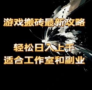 （11662期）游戏搬砖最新攻略，轻松日入上千，适合工作室和副业。-网创资源站