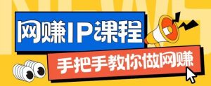 ip合伙人打造1.0,从0到1教你做网创,实现月入过万【揭秘】-网创资源站