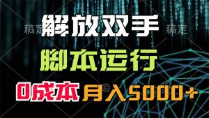 (11721期)解放双手,脚本运行,0成本月入5000+-网创资源站