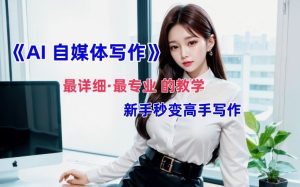 AI自媒体文章创作全网最详细教程,新手秒变写作高手,多方位发展-网创资源站