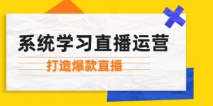 (12802期)系统学习直播运营:掌握起号方法、主播能力、小店随心推,打造爆款直播-网创资源站