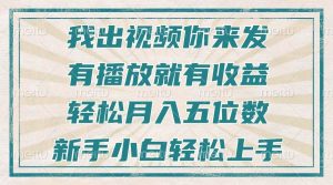 （13667期）不剪辑不直播不露脸，有播放就有收益，轻松月入五位数，新手小白轻松上手-网创资源站