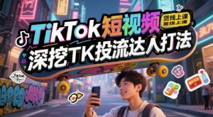 TikTok短视频带货线上课,深挖TK投流达人打法-网创资源站