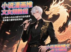 小说漫画推文女频教程，让所有小白从0成为行业内高手，简单暴力兼职轻松挣米-网创资源站