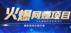 火爆全自动搬砖项目,可批量矩阵操作,爆款落地长期可做【揭秘】-网创资源站