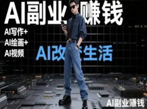 AI改变生活(Ai写作+AI绘画+Ai视频)，AI副业挣钱-网创资源站